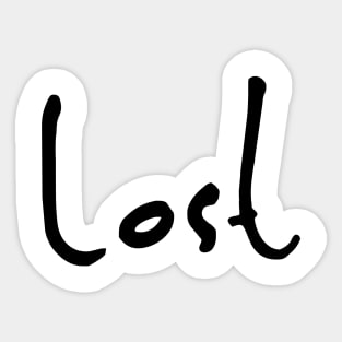 Lost Sticker